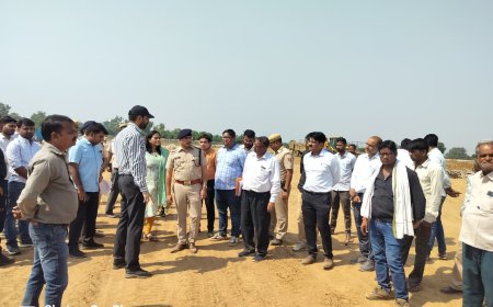 मुख्यमंत्री की प्रस्तावित यात्रा की तैयारियों का किया निरीक्षण:आमजन का सभा स्थल तक आवागमन सुगमता से हो-संभागीय आयुक्त