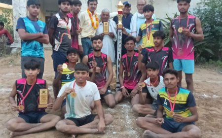 मंगलसिंह खेड़ा प्रथम खो-खो  खेल कूद प्रतियोगिता में खोहरा चौहान ( बैरेर) का रहा प्रथम स्थान