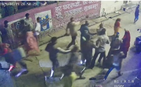 प्रोपर्टी को लेकर दो भाइयों के परिवार में जमकर चले लात घूंसे और वाइपर घटना सीसीटीवी में कैद