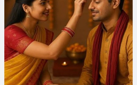 भैया दूज आज , भाइयों को तिलक कर बहनो ने की सुख समृद्धि की कामना