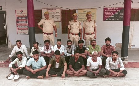 थाना परिसर में झगडा करना पडा महंगा, वर्दी को देख उड गए होश, शान्तिभंग में 14 जने गिरफ्तार