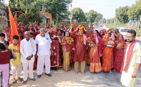 चिराना में  कलशयात्रा के साथ श्रीमद् भागवत ज्ञान महायज्ञ का हुआ शुभारंभ