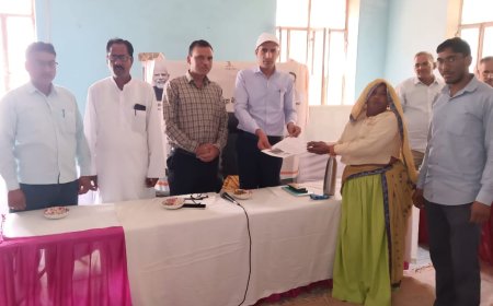 अतिरिक्त जिला कलेक्टर ने किया शामदा ग्रामीण सेवा शिविर का निरीक्षण