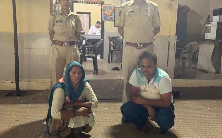 गौतस्करों के खिलाफ टपूकड़ा पुलिस की कार्रवाई चालक व एक महिला गिरफ्तार; 5 गोवंश व दो वाहन जप्त