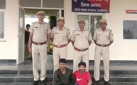 फायरिंग करने के आरोप में दो ईनामी बदमाश पकड़े