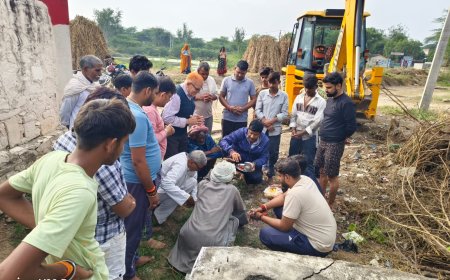 मौजपुर में हुआ भव्य श्री श्याम मंदिर के लिए भूमि पूजन