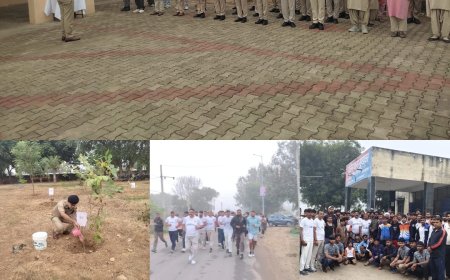 लौह पुरुष सरदार वल्लभ भाई पटेल जी की150 वीं जयंती पर सभी पुलिस थानों में रन फॉर यूनिटी कार्यक्रम किए  आयोजित