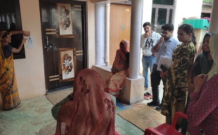 दृष्टि दीदी हर गाँव-हर घर अभियान के सफल क्रियान्वयन हेतु मुख्य कार्यकारी अधिकारी ने किया निरीक्षण