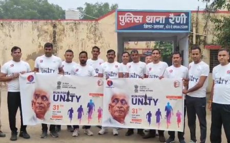 राष्ट्रीय एकता दिवस के अवसर पर रन फार यूनिटी का आयोजन