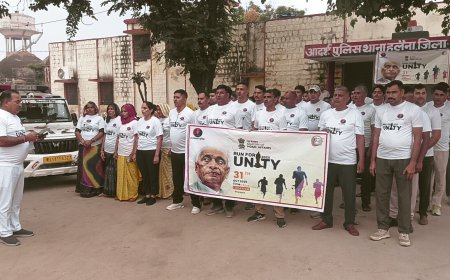 एकता दिवस पर लिया राष्ट्र एकता संकल्प :रन फाॅर यूनिटी दौड नजर आया उत्साह , सरदार बल्लभभाई पटेल को याद कर दी श्रंद्वाजली
