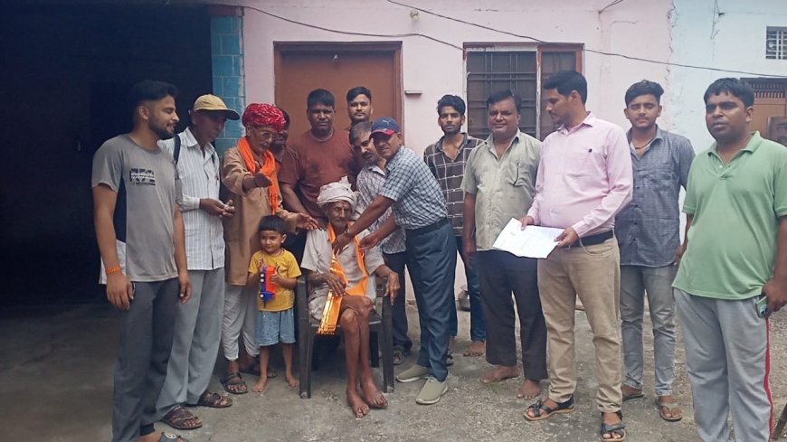 शतायु मतदाता का किया सम्मान, मुख्य निर्वाचन आयोग ने भेजा प्रशंसा पत्र