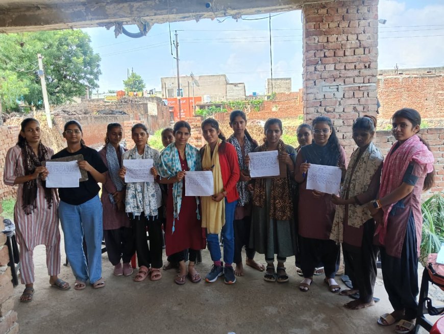 निबन्ध प्रतियोगिता में मदर टेरेसा ग्रुप अव्वल, बालिकाओं ने सीखे देशभक्ति व समाजसेवा के गुर