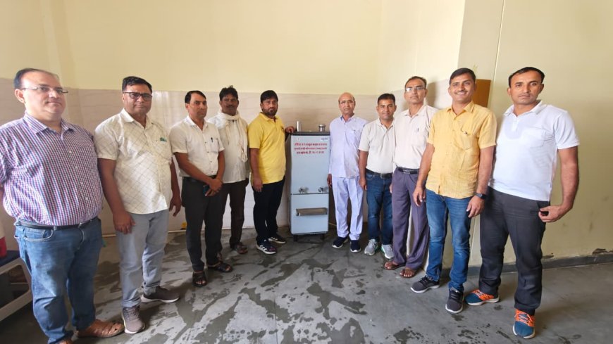 राजकीय महाविद्यालय में भामाशाह ने वाटर कूलर किया भेंट