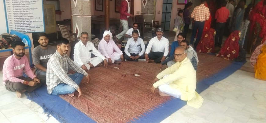 नौरंगपुरा बूढ बालाजी धाम आश्रम पर शरद पूर्णिमा को लेकर हुआ बैठक का आयोजन