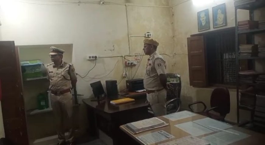 तखतगढ़ थाना पहुंचकर पाली एसपी आदर्श सिंधु ने किया अवलोकन