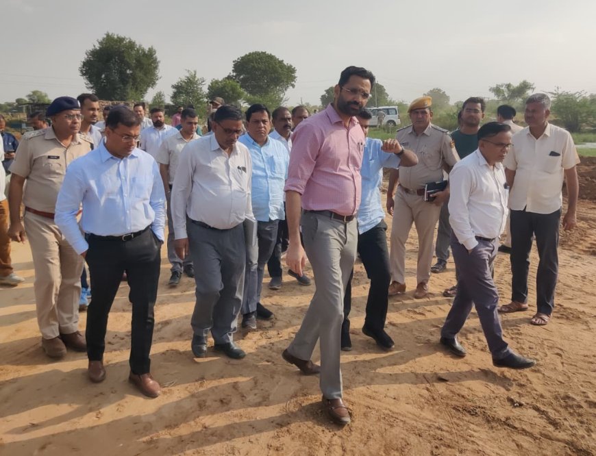 नदबई में 18 को मुख्यमंत्री का प्रस्तावित दौरा...डीएम व एसपी ने सभास्थल का किया निरीक्षण