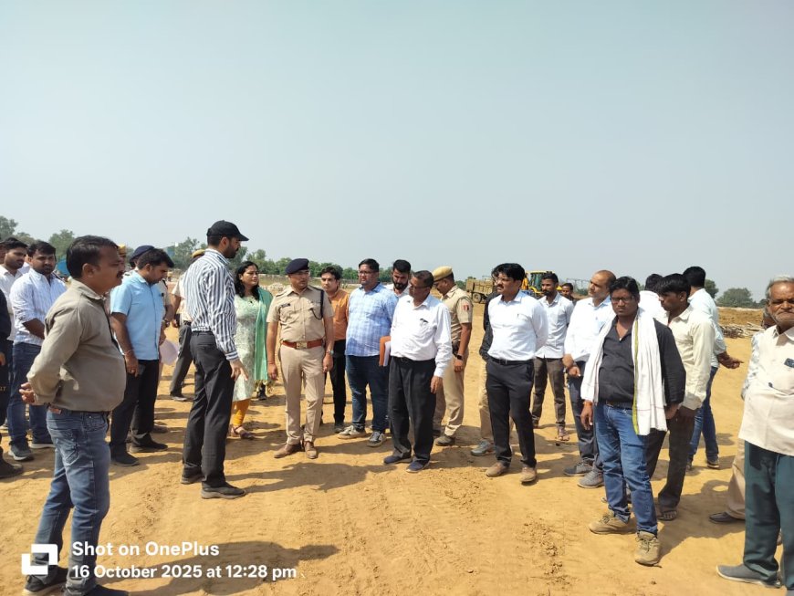 मुख्यमंत्री की प्रस्तावित यात्रा की तैयारियों का किया निरीक्षण:आमजन का सभा स्थल तक आवागमन सुगमता से हो-संभागीय आयुक्त