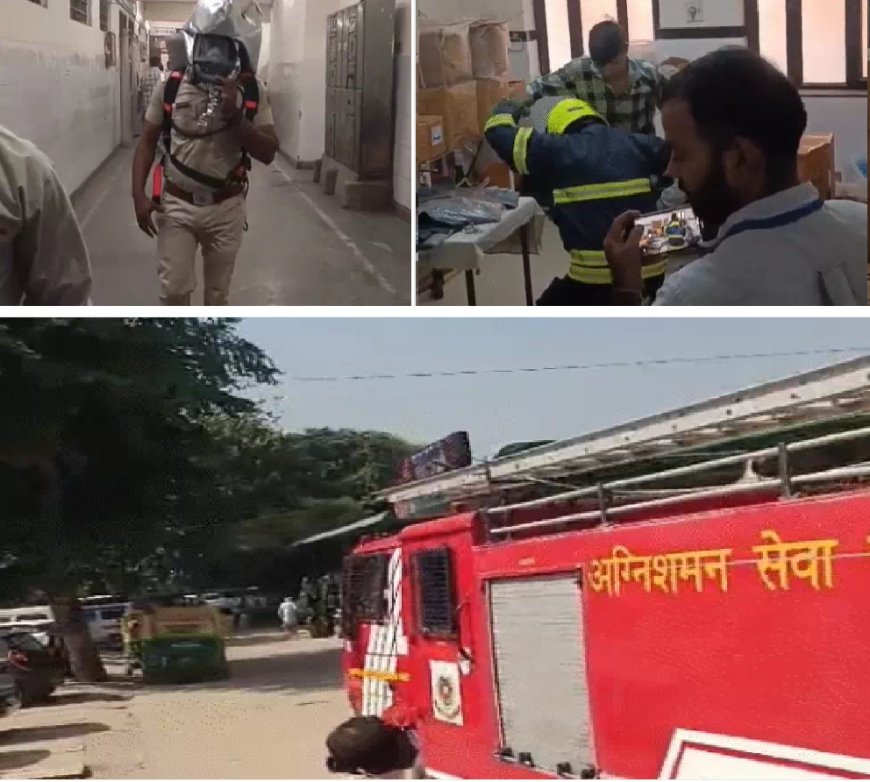 अलवर जिला अस्पताल के ट्रॉमा सेंटर में लगी आग:ऑब्जर्वेशन वार्ड में धुआं से दम घुटने से ऑपरेटर बेहोश