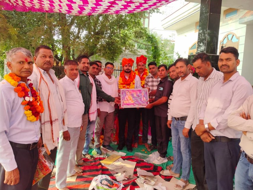 चयनित RAS संजीव कुमार का सर्व समाज ने किया स्वागत