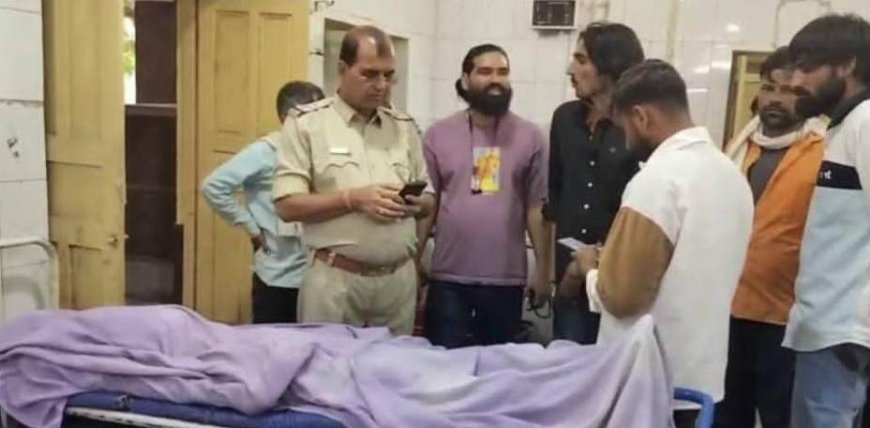 बयाना में ट्रक ने बाइक को पीछे से मारी टक्कर:उछलकर सड़क किनारे पत्थरों से टकराया, सिर में चोट लगने से मौत