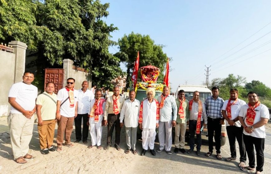रावल ब्राह्मण परिवार भन्दर से क्षेमकरी माताजी भीनमाल पैदल यात्रा 23 से 27 अक्टूबर तक