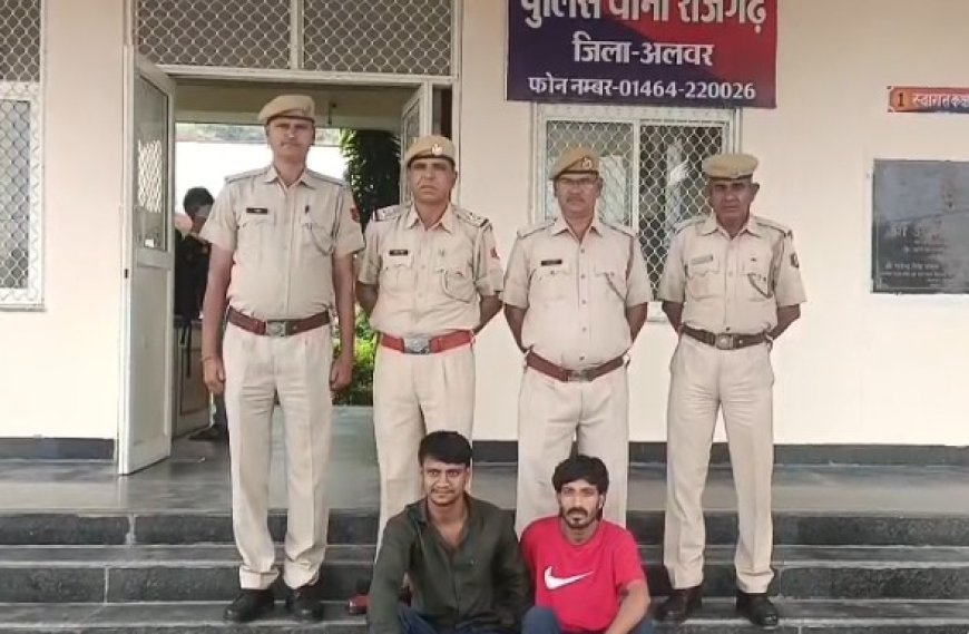 फायरिंग करने के आरोप में दो ईनामी बदमाश पकड़े