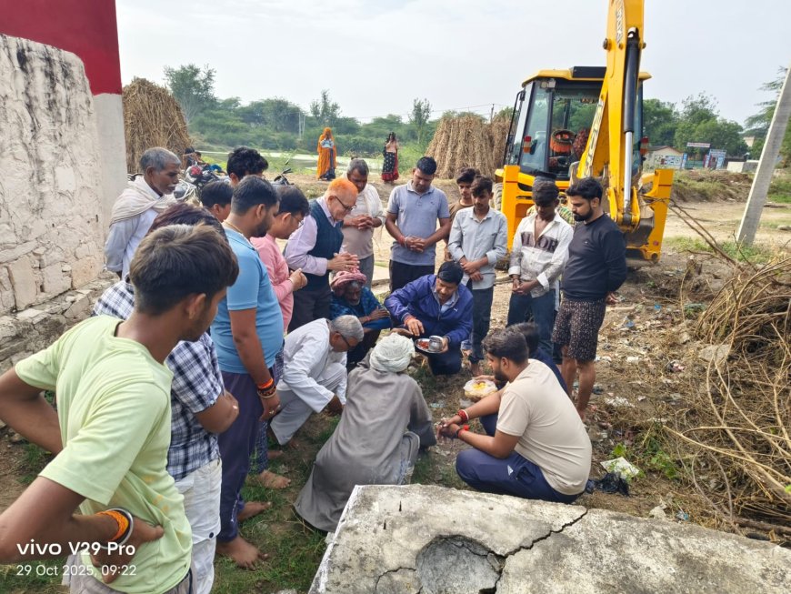 मौजपुर में हुआ भव्य श्री श्याम मंदिर के लिए भूमि पूजन