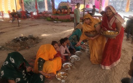 भण्डारे के साथ भागवत कथा का समापन, उमडा जनसैलाब