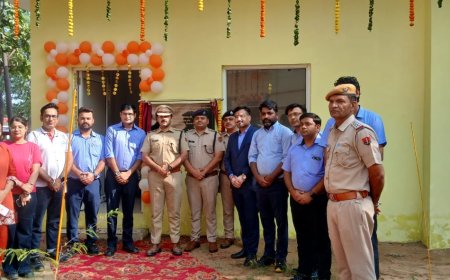 भिवाड़ी थाना फेज-3 में नवनिर्मित पुलिस कैंटीन और महिला विश्राम गृह का शुभारंभ
