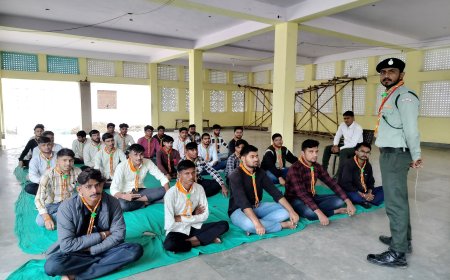 स्काउट एवं गाइड के सात दिवसीय शिविर का हुआ समापन