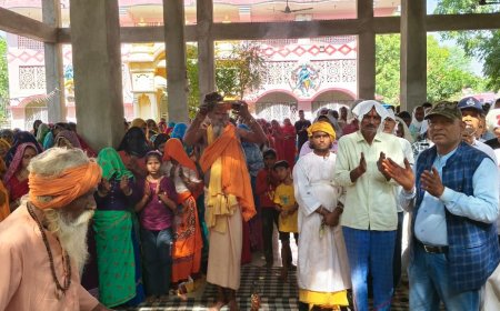 कार्तिक पूर्णिमा पर तिलकपुर धाम में उमड़ी श्रद्धालुओं की भीड़