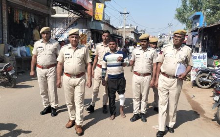 कठूमर पुलिस ने मंडावर पुलिस पर हमला करने वाले मुलजिम को किया गिरफ्तार