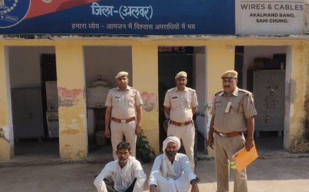 पुलिस थाना धोलागढ देवी ने विधुत विभाग कर्मचारियो के साथ मारपीट करने वाले प्रकरण में 02 आरोपी किए गिरफ्तार
