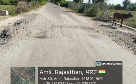 आमली व महेंद्रगढ़ के समीप रोड पर रोड की कटिंग (खड्ढे )आने से बाइक सवार अनियंत्रित होकर दुर्घटना ग्रस्त हो रहे