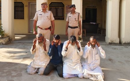 गौकशी और पुलिस पर फायरिंग करने वाले चार फरार आरोपी गिरफ्तार