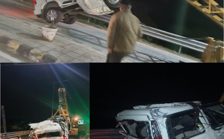 दिल्ली मुंबई एक्सप्रेस वे पर संतुलन बिगड़ने से स्कार्पियो पलटी एक की मौत चार घायल