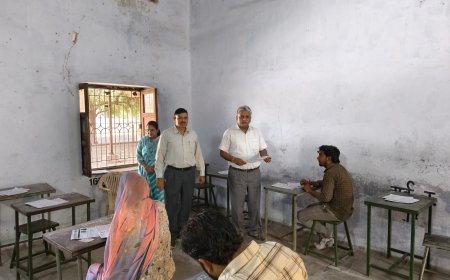 मुख्य ब्लॉक शिक्षा अधिकारी सुमेरपुर ने किया तखतगढ़ के NIOS बोर्ड परीक्षा केंद्र का निरीक्षण