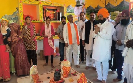गोविंदगढ़  में शिव शक्ति मंदिर का विधिवत उद्घाटन