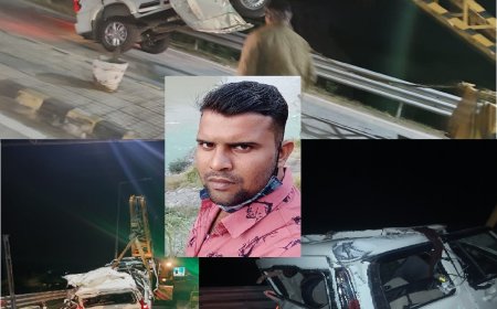 दिल्ली मुंबई एक्सप्रेस वे पर हुई सड़क दुघर्टना में घायल एक युवक ने उपचार के दौरान दम तोड़ा