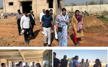 निर्माणाधीन 132 केवी ग्रिड सब स्टेशन (जीएसएस) का  किया औचक निरीक्षण