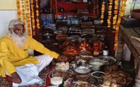 गोविंदगढ़ में 11 कुंडीय हवन यज्ञ:56 भोग प्रसाद अन्नकूट भंडारे में बांटी, संत बालक दास महाराज का जन्मदिन मनाया