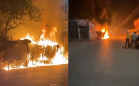 किशनगढ़बास में भीषण हादसा: शराबी ट्रक ड्राइवर ने खोखों में घुसाया ट्रक, आग लगने से मची अफरातफरी