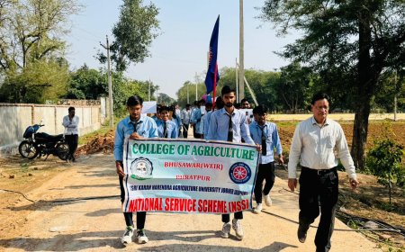 नशा मुक्त भारत अभियान के तहत भुसावर में रैली का आयोजन