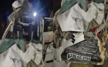 शादी समारोह में जा रहे लोगो की कार सांड से टकराई, एक की मौत: तीन घायल