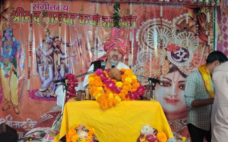 भागवत श्रवण से मनुष्य के सभी मनोरथ होते पूर्ण