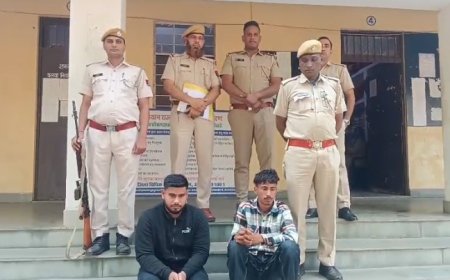 क्रेन की मदद से  कार चोरी करने वाले दो शातिर गिरफ्तार