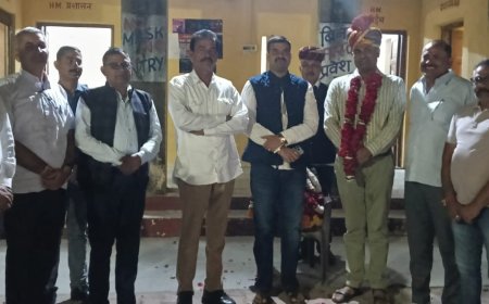 तखतगढ़ थानाधिकारी प्रवीण कुमार आचार्य को विदाई समारोह आयोजित