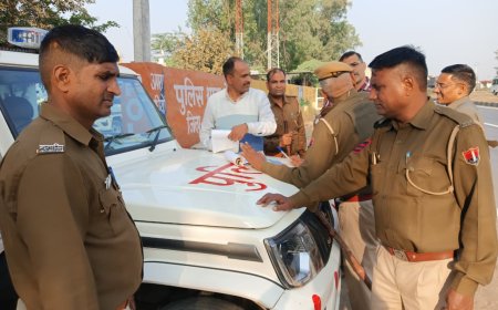 जयपुर नेशनल हाइवे-21 पर सडक सुरक्षा अभियान