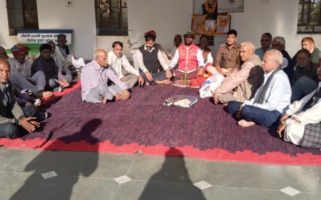 लोहार्गल धाम में मीणा समाज ने मनाया दीपावाली स्नेह मिलन एवं बिरसा मुंडा  जयंती समारोह