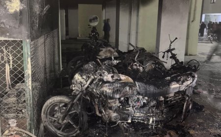 टपूकड़ा की पॉश सोसाइटी कृष सिटी फेस 2 में सुबह-सुबह बनी “आग का पार्किंग ज़ोन